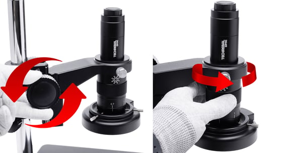 Techrebal 10A digitalt mikroskop med 5MP kamera