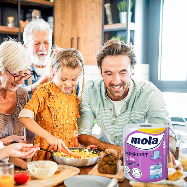 Mola Comfort Papirhåndklæde 300 ark 2-i-1