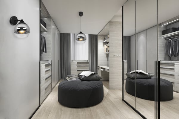 ELEGANT VÆGLAMPE, GLAS, KROM LAMPE, LED