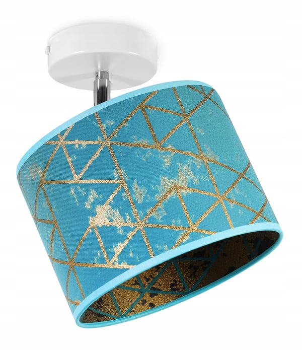 Loftshængende lampe, væglampe, lampeskærm, guldmønster