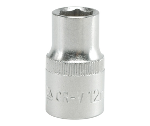KORT 6-PUNKT FORKROMET TOPNØGL 1/2'' 12MM - YT-1205
