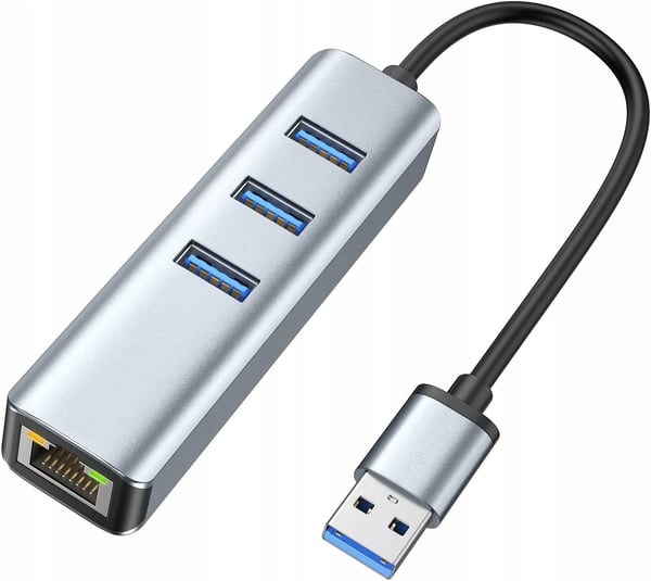 NETVÆRKSKORTHUB USB 3.0 GIGABIT RJ45 1000Mb RJ45 LAN-ADAPTER