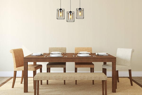 MODERNE ELEGANT HÆNGELAMPE MED GLASSKÆRM