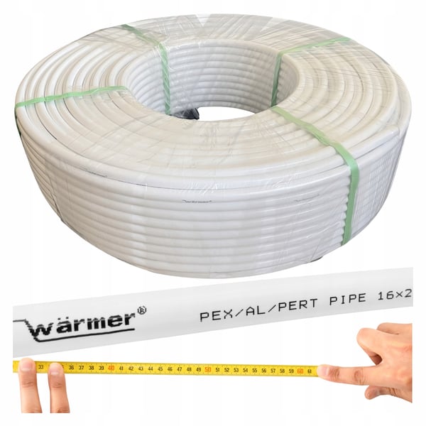 PEX-putki 16 mm lattialämmitykseen - PEX/Al/PE 16/2 - Osta metritavarana