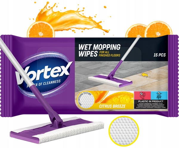 Vortex golfrengöringsdukar 15 st citrusbrisa