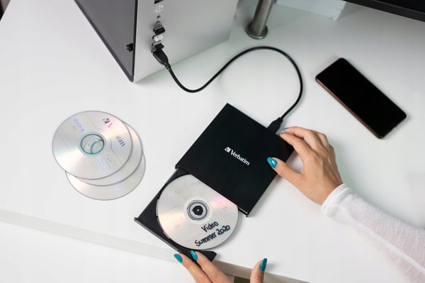 Verbatim extern CD/DVD RW-brännare USB-C 3.2 Slim