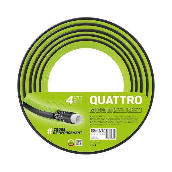 QUATTRO TRÄDGÅRDSSLANG 1/2'' 50M - C 10-063