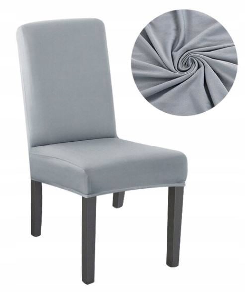 Harmaa sileä yleismallinen tuolinpäällinen