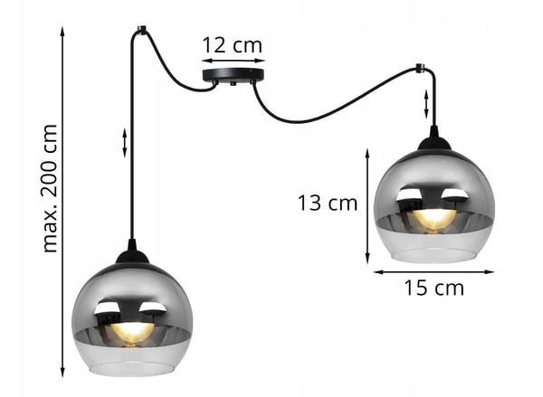 ELEGANTTI KROMINEN LED-HÄMÄHÄKKIROHKAISU