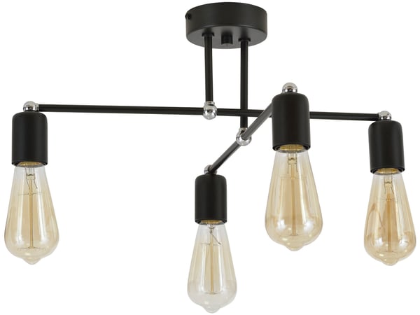 Moderni Loft Edison -riippuvalaisin kuparikromi