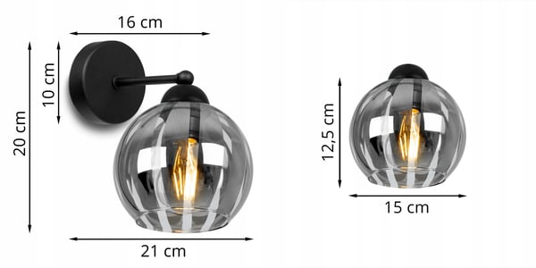 ELEGANT KNKIET LAMPE ELEGANT GLASLAMPE