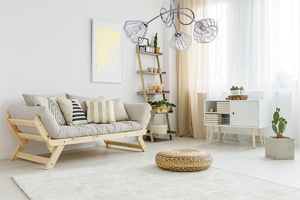 Moderne LED-hængelampe i kromtråd i loftstil