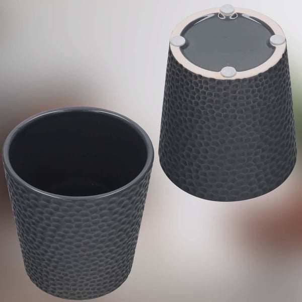 KOTARBAU® set med 11 cm keramisk blomkruka och 58 cm grönt växtställ, orkidéset