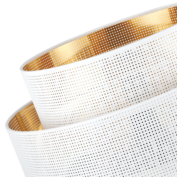 ASTI TRIO HÆNGELAMPE HVIDGULD 45CM MESH