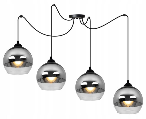 ELEGANT KROM LED-SPINDELHÄNGLAMPA