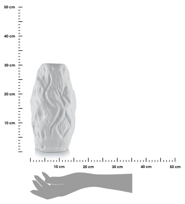 Louis Vit vas 29 cm, vit