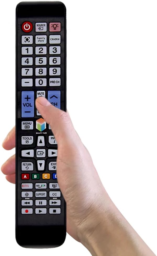 Fjärrkontroll för Smart TV LCD QLED HDTV Svart Netflix Amazon