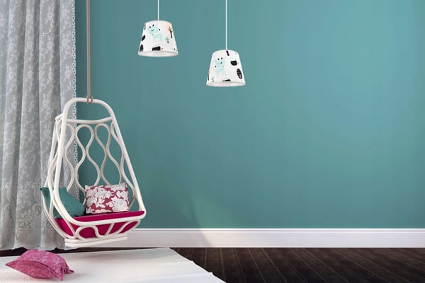 Lofthængende lampe til børn, Bambi lampeskærm