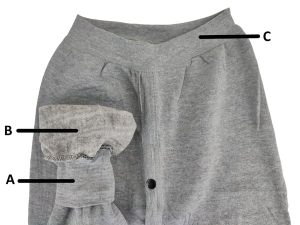 Herre lange underbukser isolerede leggings tykke varme bomuld vinter M