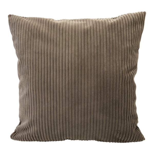 Brunt dekorativt örngott med ränder 45x45 cm