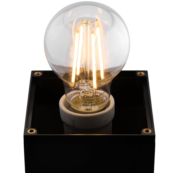 Trädgårdslampa utomhus stående stolpe E27 LED TAXUS 2 60cm LUMILED