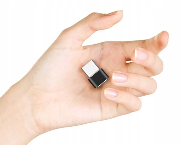 Adapter fra USB-C til USB-A OTG sort
