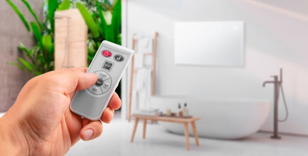 SÄHKÖINEN KONVEKTIOLÄMMITIN 1500W IP24 KAUKOSÄÄTIMELLÄ - T N90-091