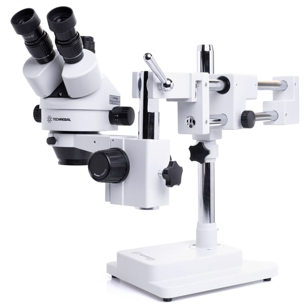 Techrebal 10HW trinokulaarinen stereomikroskooppi - valkoinen SZM7045T-STL2