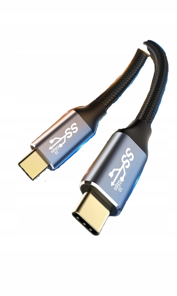 USB C 3.1 Thunderbolt 3 KABEL 100W 10 Gbps 4K 60Hz NYLONFLETKABEL 1,5M