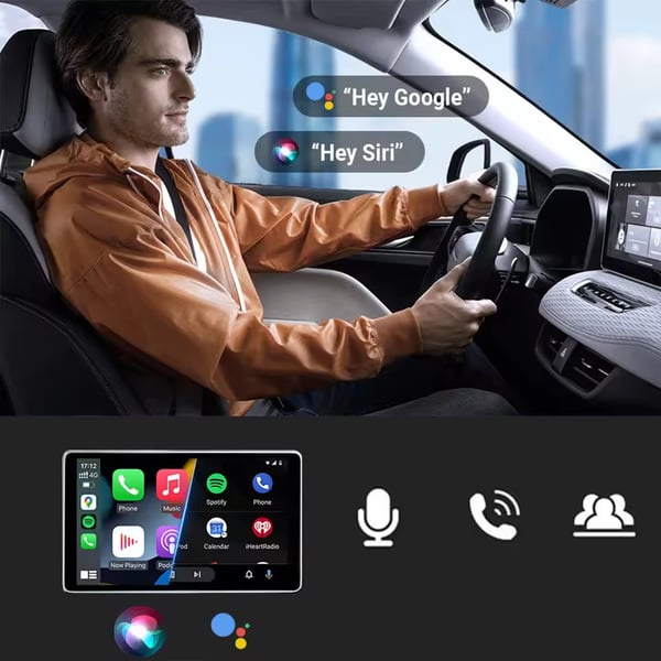TB NANO trådløs adapter til Apple CarPlay og Android Auto transparent