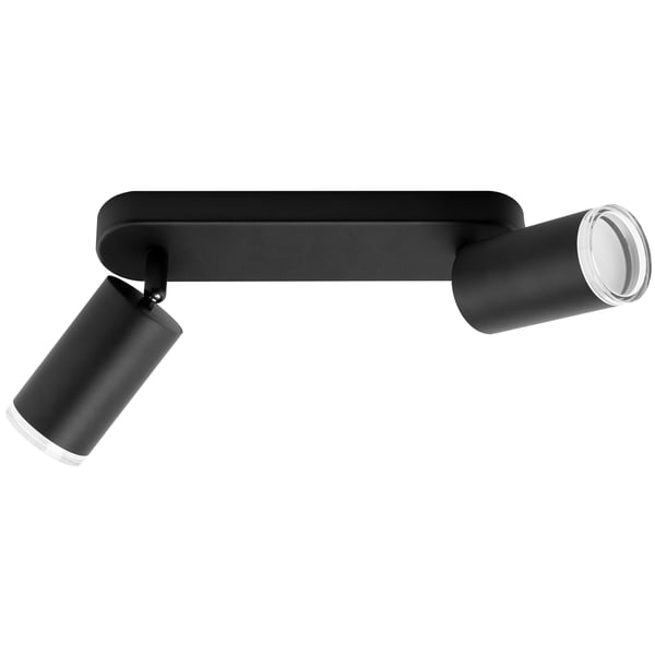 Loftlampe LED Spotlight 2x GU10 IP44 ADERO Sort Lumiled