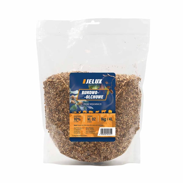 Røgflis af bøg og el KL02 1 kg