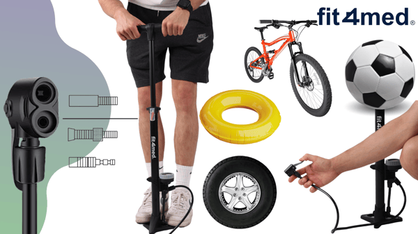Dunlop cykelpump för Presta och Schrader ventiler
