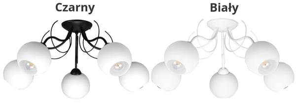 Loftlampe med glasskærme klassisk E27