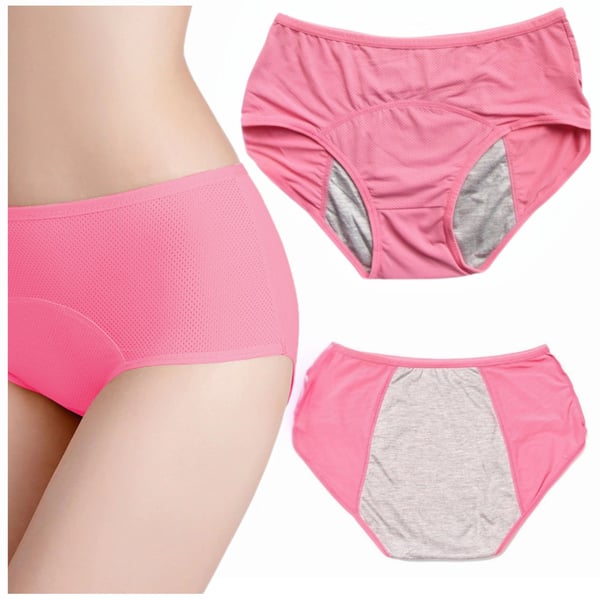 Rosa menstruationsbukser 4XL