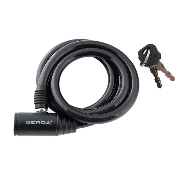 POLKUPYÖRÄN LUKKO, MUSTA, PYÖREÄ BODY FLEX 1000/8K - MP BL 33709