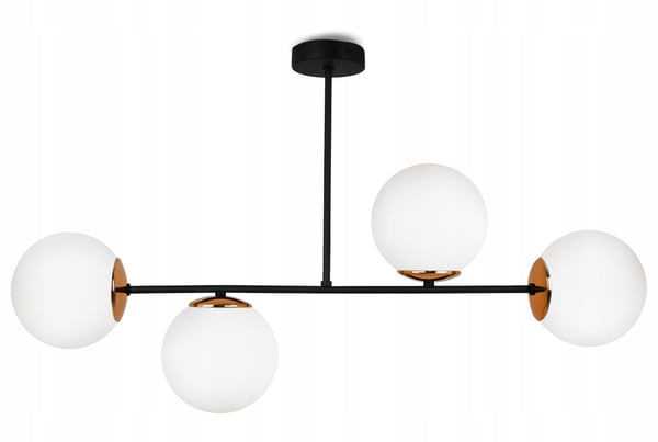 Loftlampe, hængende lysekrone, loftslampe, elegante hvide glaskugler