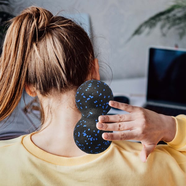 Duoball Dobbeltkugle EPP Rullende Massagekugle Krops- og Halsmassager
