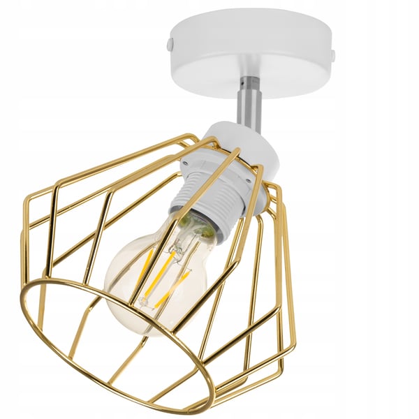 Lofthængende lampe med gylden LED-loftlampe