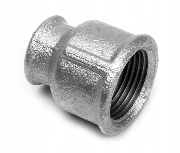 Galvaniseret reduceringshylse 1x1/2 tommer