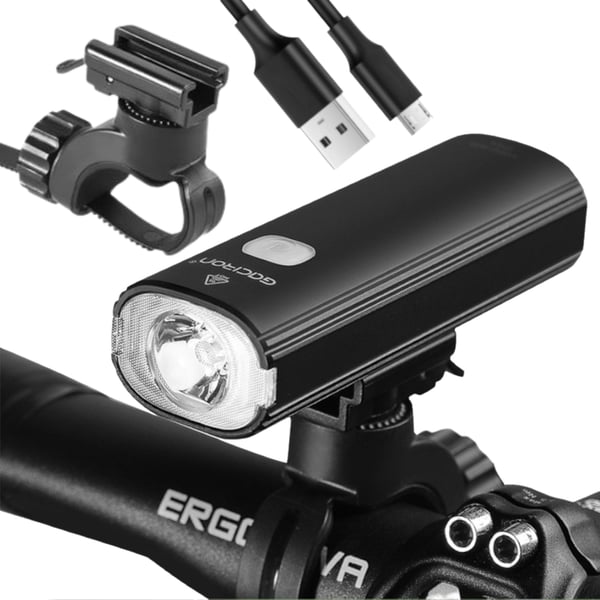 LED-cykellampa fram 4 lägen vidvinkel