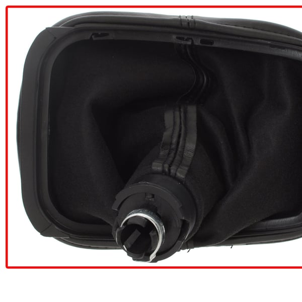 VW Golf IV 98-05 gear shift knob sort med gummimansjett 12 mm hul