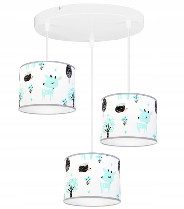 Lofthængende lampe til børn, LED-lampeskærm