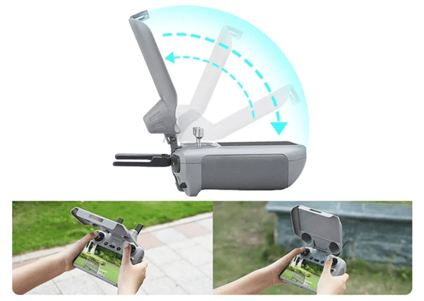 2-in-1 aurinkosuoja ohjaimelle DJI RC 2 / DJI Air 3 / MINI 4 PRO -kameroille