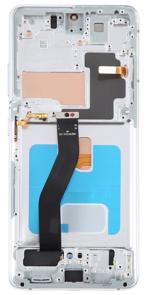Samsung Galaxy S21 Ultra 5G SM-G998B LCD-skärm och pekskärm OLED silverram