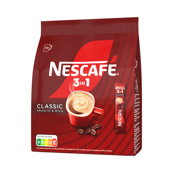 Nescafé 3-i-1 Classic hurtigkaffe 165 g (10 x 16,5 g)