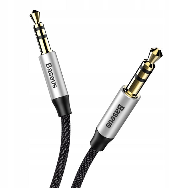 Baseus CAM30-BS1 100cm AUX lydkabel stik - jackstik 3,5 mm stereo