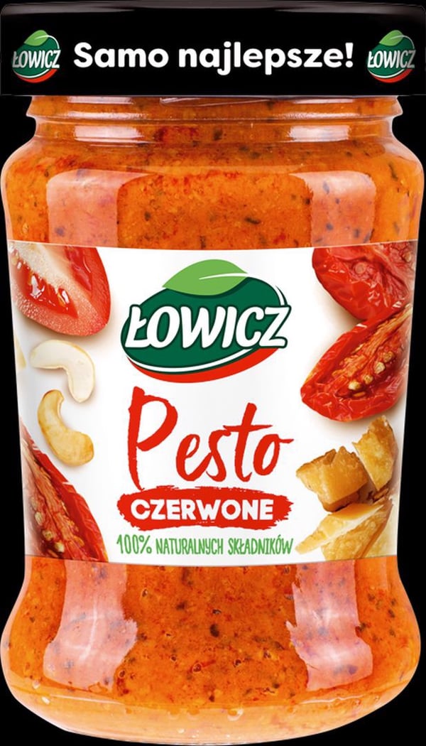 Łowicz punainen pesto aurinkokuivatuilla tomaateilla 180 g