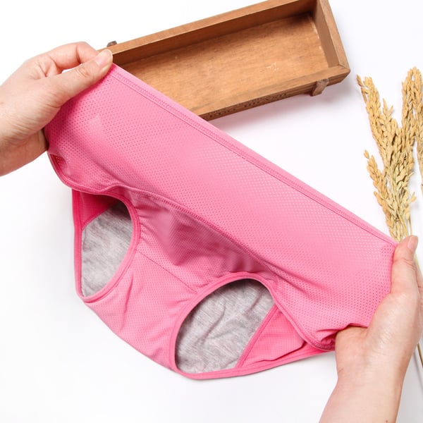 Rosa menstruationsbukser 4XL