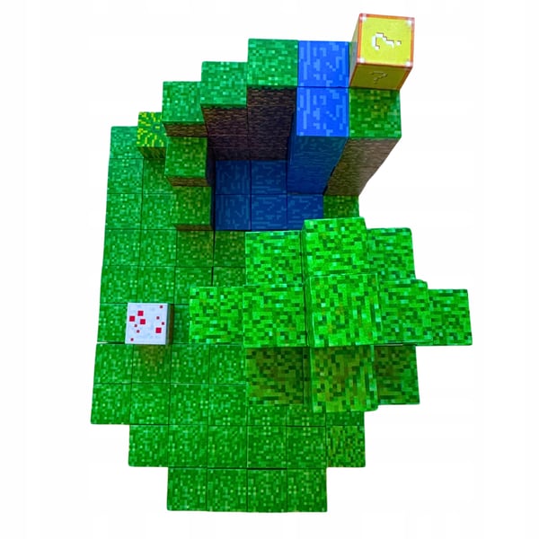 Minecraft pædagogisk magnetisk klodssæt 128 dele og figurer